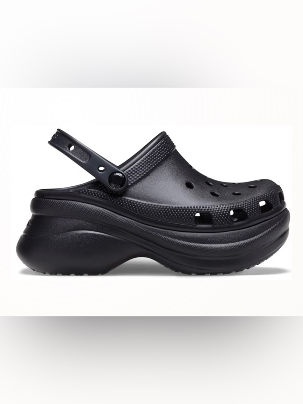 Crocs Bae Clog Black Platform Sandals